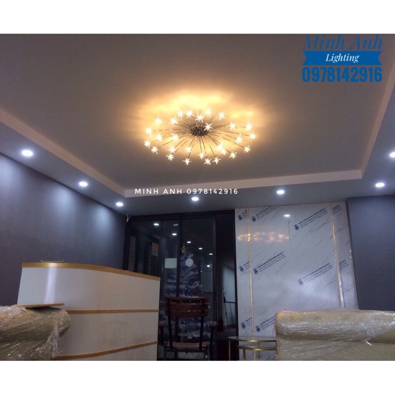 Đèn Ốp Trần LED Sao THCN 68 Gắn Trần Phòng Khách Phòng Ăn Phòng Ngủ Phòng Sinh Hoạt Minh Anh