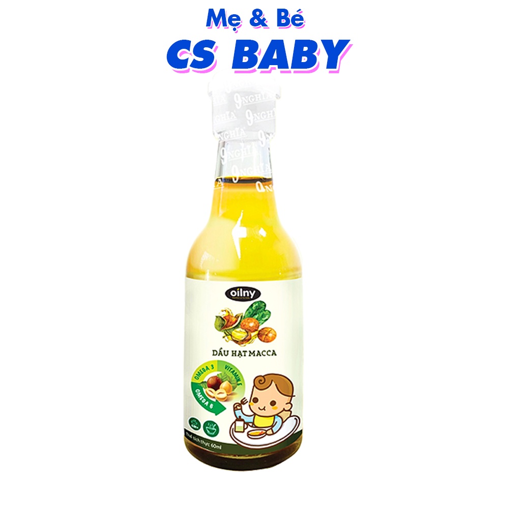 Dầu mè đen, hạnh nhân, óc chó, sachi ,hạt chia, hạnh nhân  cho bé ăn dặm từ 6 tháng tuổi- Cs Baby