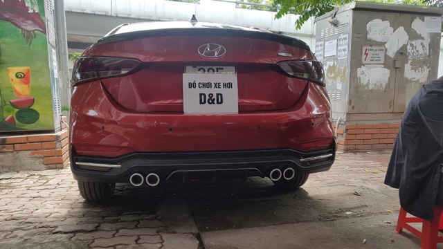 Lip Chia Pô, Lippo, Líp pô Xe Hyundai Accent 2018- 2020 mẫu 4 pô tròn - Hàng cao cấp