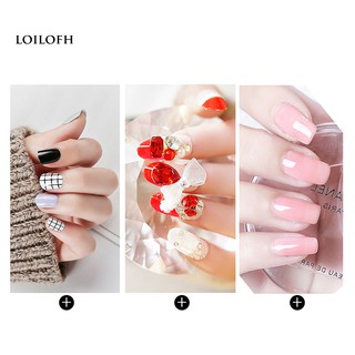 Set 120 Miếng Dán Móng Tay Giả Trong Suốt
