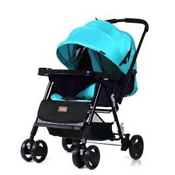 Xe đẩy cao cấp 2 chiều có lưới thoáng Seebaby T11 xanh dương (kéo sang để xem hình thật) BẢO HÀNH 1 NĂM