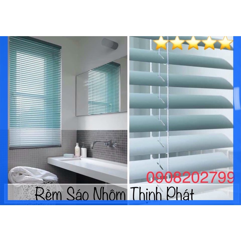 Màn Rèm sáo nhôm che nắng cửa sổ, rèm nhôm trang trí ST01-ST18( Làm theo KT yêu cầu)