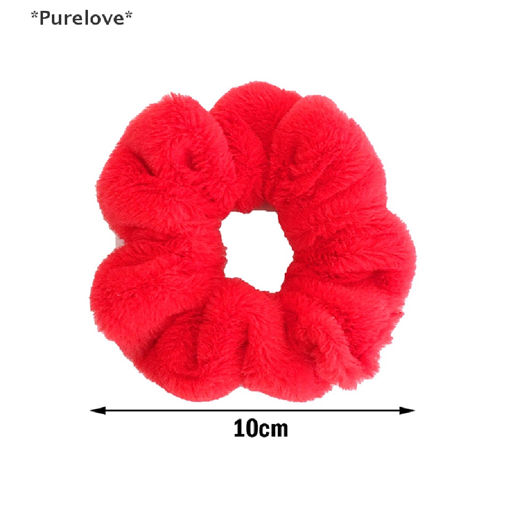 Dây Cột Tóc Đuôi Ngựa Co Giãn Phối Lông Thời Trang Cho Nữ