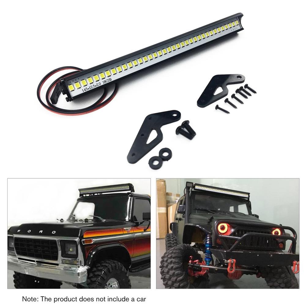 Đèn LED 36 Bóng Gắn Nóc Xe Hơi Điều Khiển Từ Xa 1/10 Traxxas TRX4 Axial SCX10 90046 D90 TF2