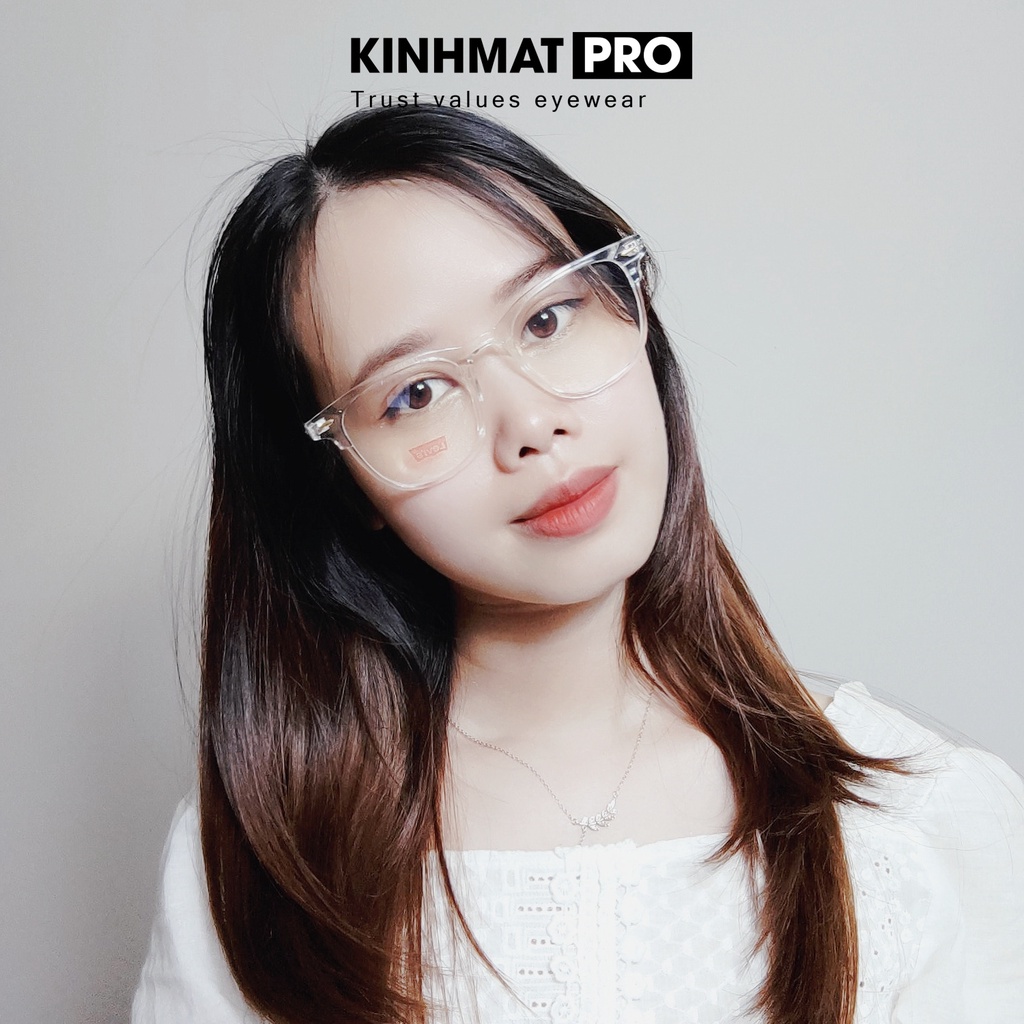 Gọng kính cận nam nữ kính giả cận TR8526 kiểu dáng Korea Kính mắt Pro