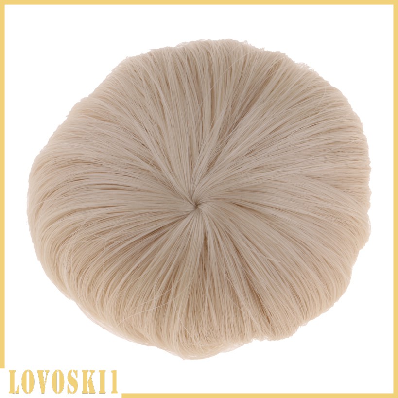 [LOVOSKI1] 1/8 Mini BJD Doll Hair Artificial Mohair Wig 5-6" for Dollfie MSD DZ DIY #B