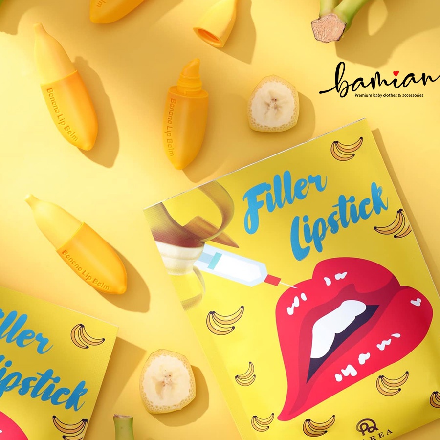 Son chuối dưỡng thâm môi Filler Lipstick làm hồng tươi căng bóng