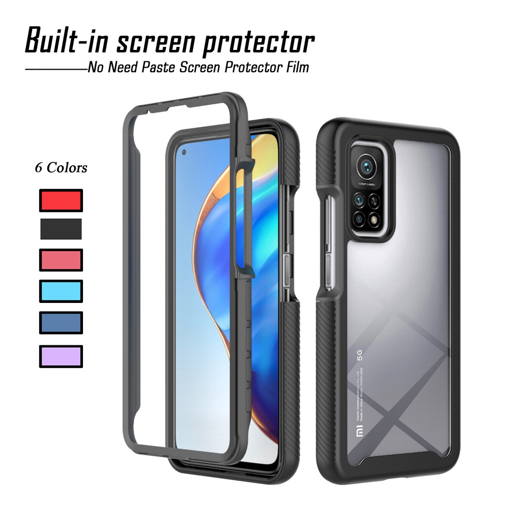 Ốp Điện Thoại Trong Suốt Chống Sốc 2 Trong 1 Cho Xiaomi Redmi Note 10 / Note 10S / Note 10 Pro / Note 9 Pro
