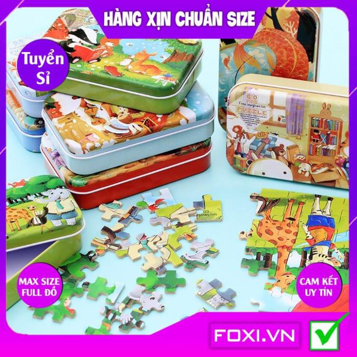 Tranh ghép hình puzzle Foxi-Đồ chơi bằng gỗ-giáo dục cho bé trò chơi trí tuệ đa dạng các mẫu-Giúp bé phát triển tư duy