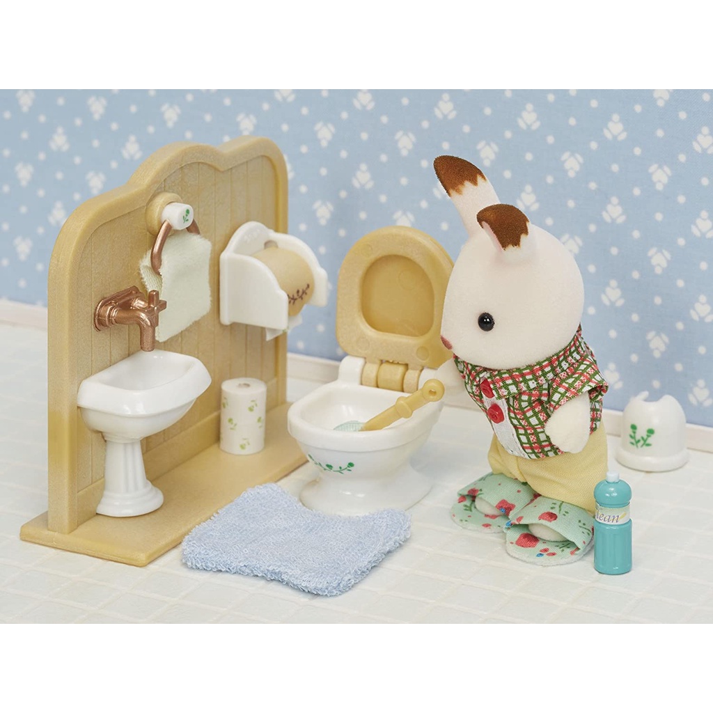 Đồ Chơi Sylvanian Families Bộ Nhà Vệ Sinh Bathroom Set