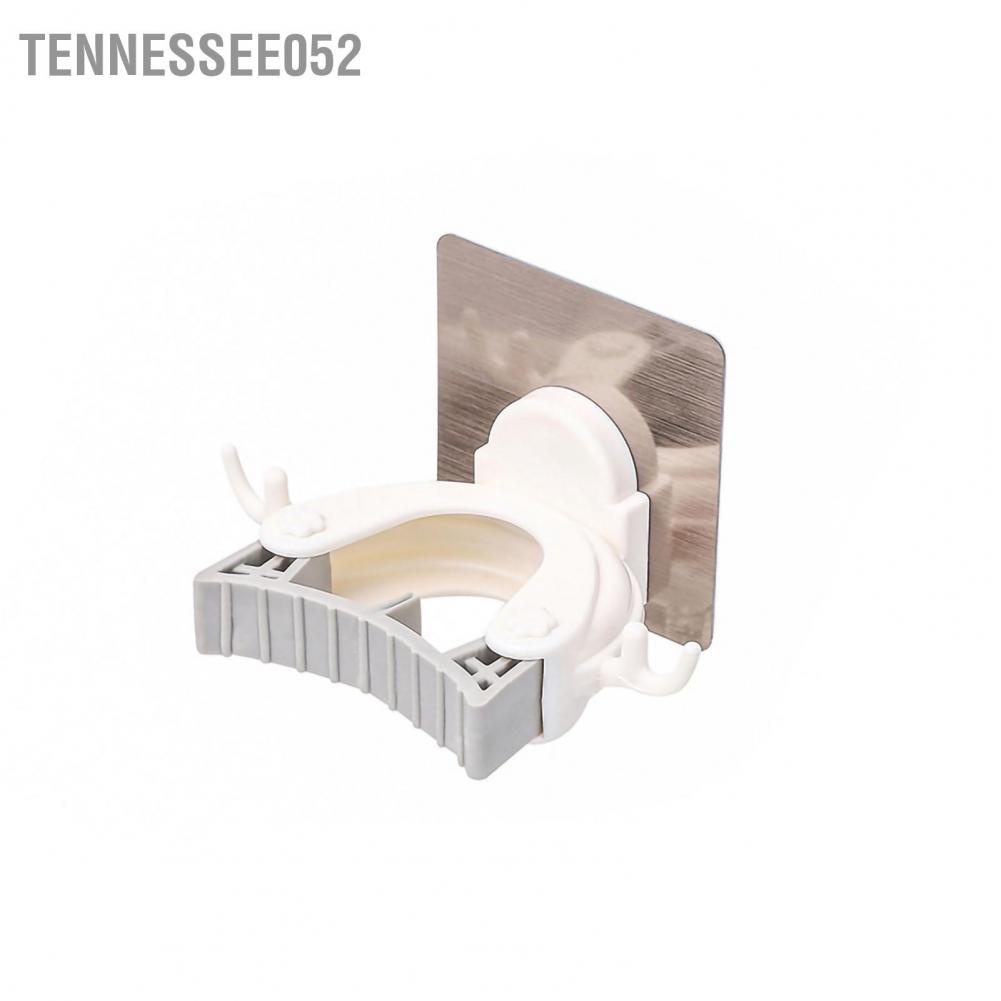 Tennessee052 Plastic Mop Clip Wall Mounted Adhesive Broom Storage Rack Multifunctional Bathroom Holder