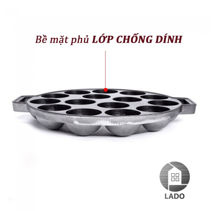 Khuôn bánh bạch tuột takoyaki 14 lỗ cao cấp chống dính