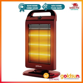 Đèn Sưởi 3 Bóng Halogen GOLDSUN GHLH-2001, Máy Sưởi Halogen GOLDSUN Tốc Độ Làm Ấm Nhanh Tỏa Nhiệt Đều