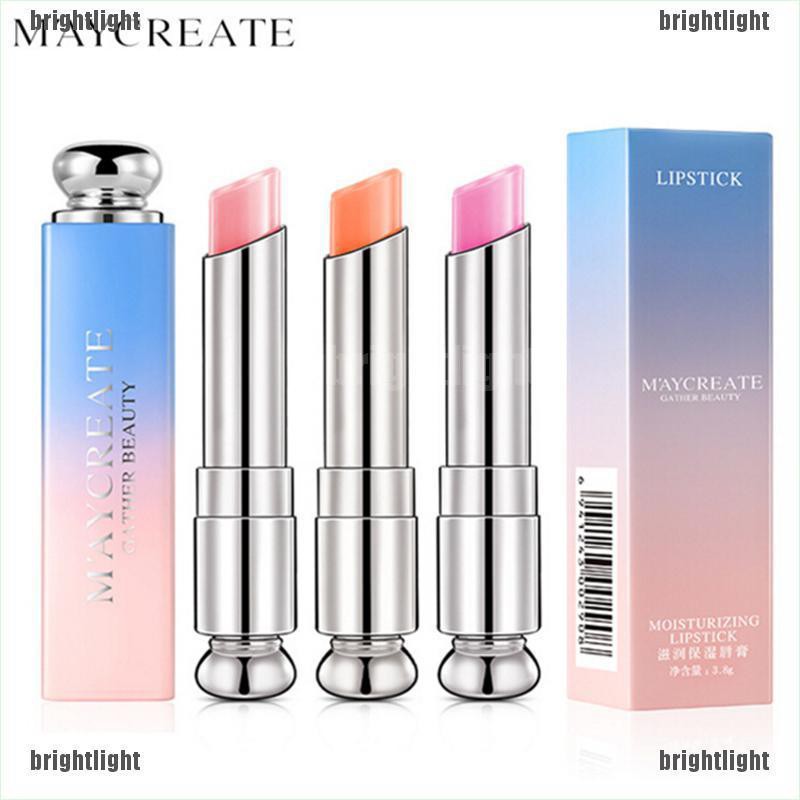 [Hàng mới về] Son môi dưỡng ẩm lâu trôi hương thạch trái cây thay đổi màu thôi nhiệt độ