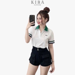 Áo polo nữ áo thun polo nữ in hình cá sấu cao cấp