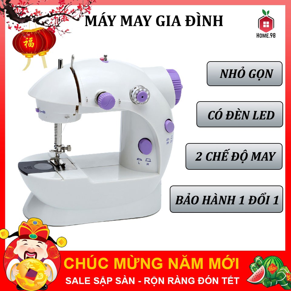 Máy khâu mini gia đình cầm tay tiện dụng Máy may CMD hỗ trợ may vá Bảo Hành 6 tháng ,freeship