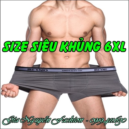 SIZE ĐẠI [6XL] Bộ 4 chiếc - Quần lót nam Dành riêng cho người mập