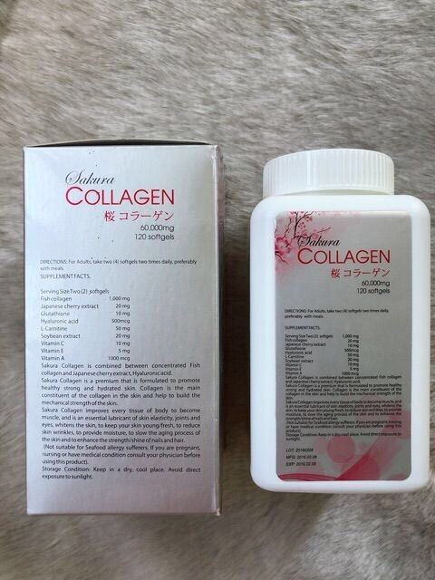 Collagen Sakura Nhật Bản - Hộp 120 viên