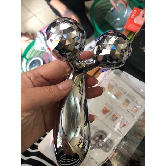 [Giá Buôn] CÂY LĂN MẶT MASSAGE 3D INOX CAO CẤP