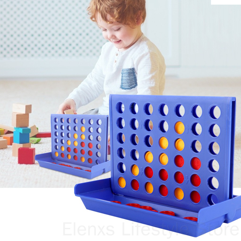 Children Stereo Board Game Family Reunion Party Adults Kids Portable Travel Four In Row ELEN