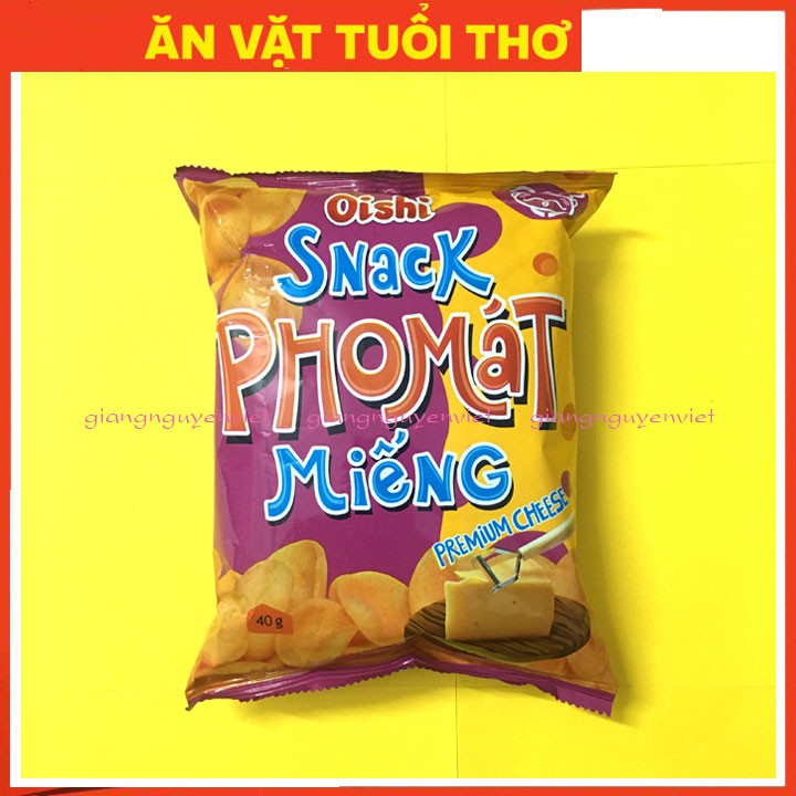 [Mã GROSALE5 giảm 10% đơn 150K] Bim bim Snack Oishi pho mát miếng 40g phomat