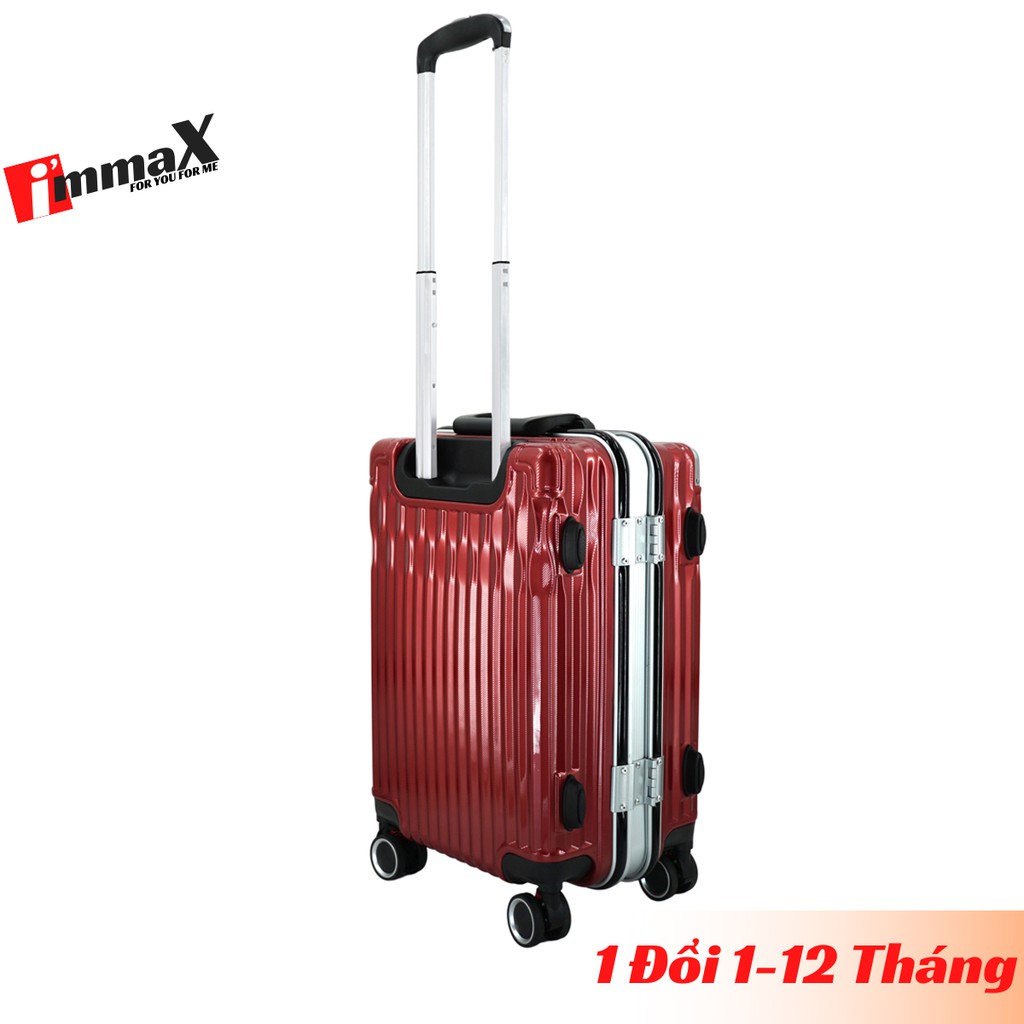 Vali kéo khung nhôm nắp gập size 20inch xách tay lên máy bay immaX A19