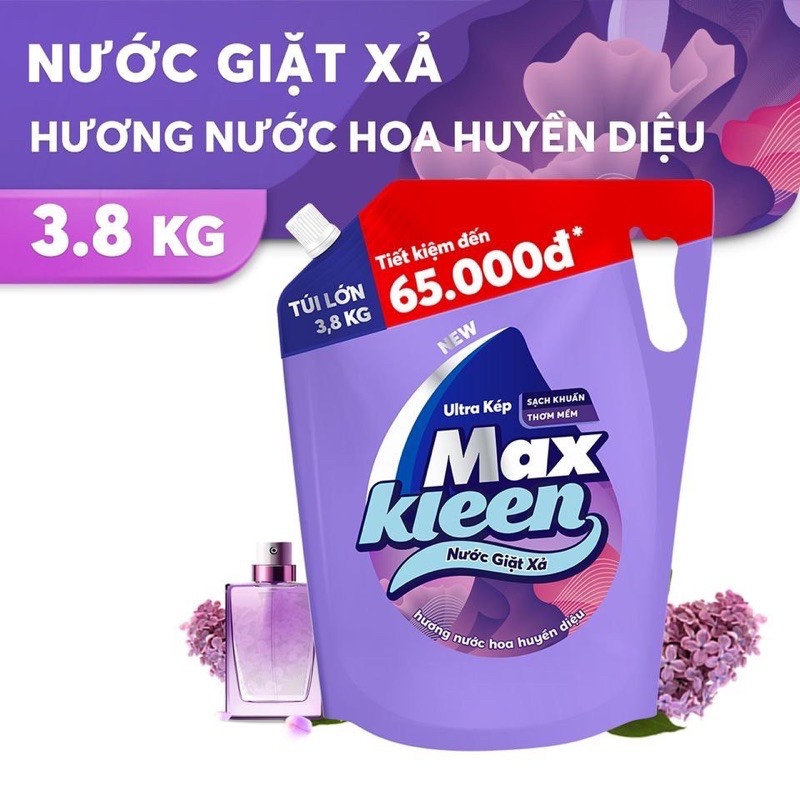 Nước Giặt MAX Kleen 3.8kg và 3.6kg