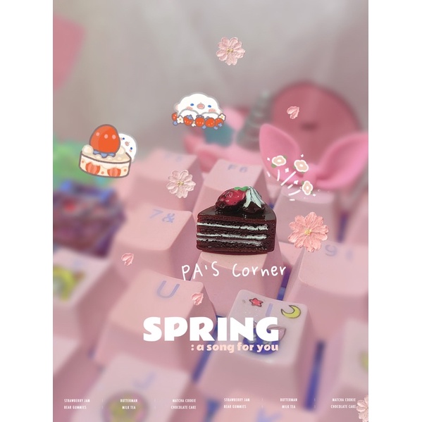 Cake keycap - nút gắn bàn phím cơ hình bánh dễ thương cute🍭