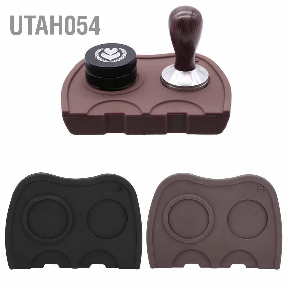 Utah054 Silicone Anti‑Slip Coffee Tamper Mat Pad Holder Support Machine Accessories Tool