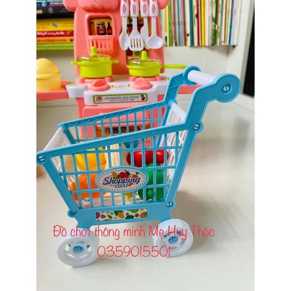 Bộ đồ chơi nấu ăn nhà bếp Kitchen Dream kèm xe đẩy