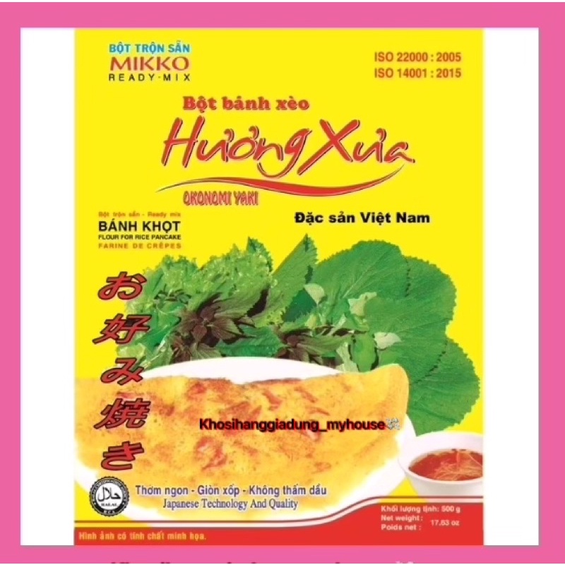 Bột bánh xèo MIKKO Hương Xưa 500g