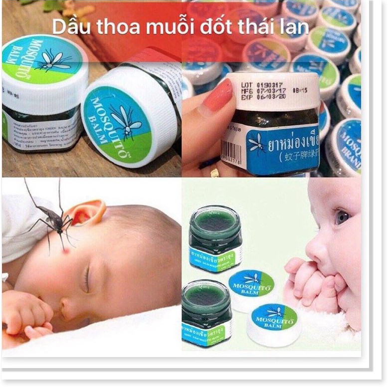 Tinh dầu trị muỗi đốt mosquito balm - Tinh dầu trị muỗi đốt mosquito balm thái lan giảm sưng vết côn trùng