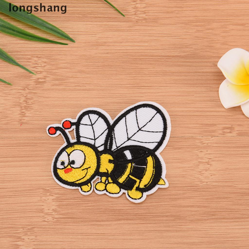 Miếng Vá Ủi Lên Túi Xách Hình Ong Thêu Thủ Công DIY