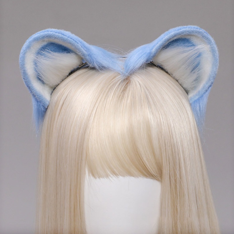 Kẹp Tóc Hình Tai Chuột Hamster Bằng Lông Giả Nhiều Màu Sắc