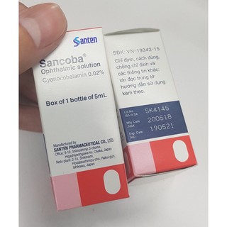 Thuốc nhỏ mắt sancoba 5ml