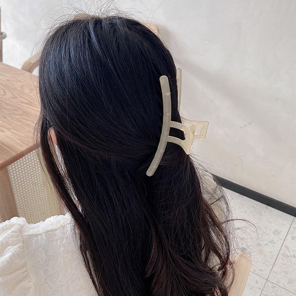 NICKOLAS Kẹp Tóc Cá Mập Màu Sắc Ngọt Ngào Phong Cách Vintage Cho Nữ