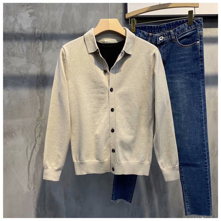 Áo Khoác Cardigan Dệt Kim Form Rộng Thời Trang Cho Nam