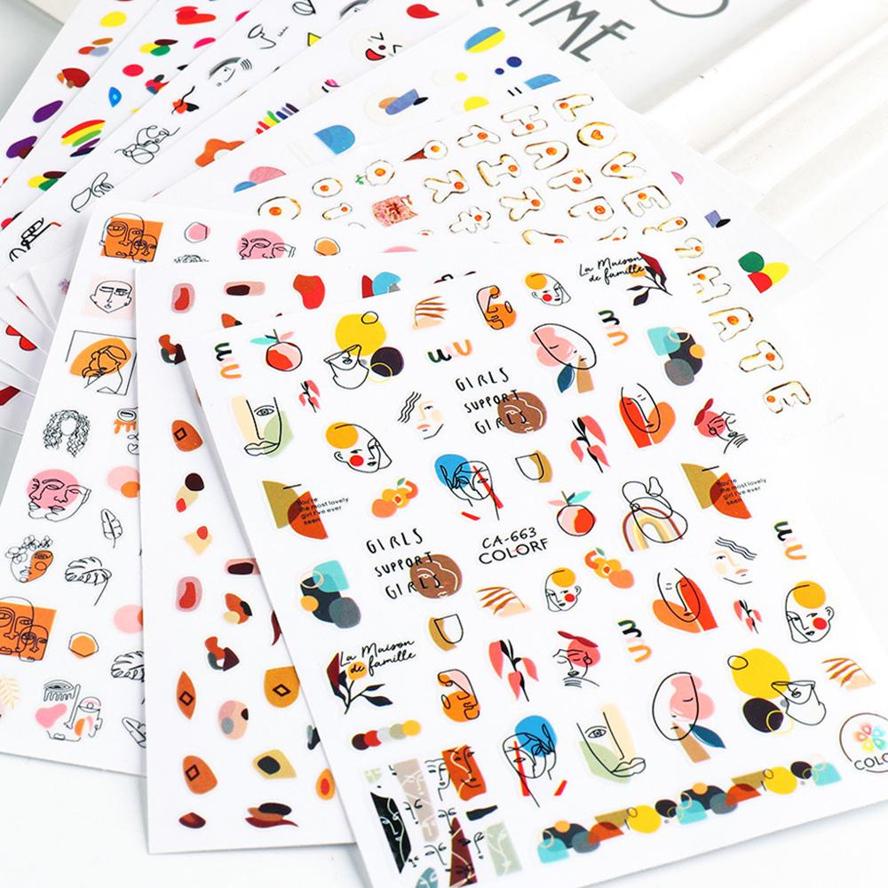 Miếng Dán Trang Trí Móng Tay Chủ Đề Mùa Hè Dễ Thương