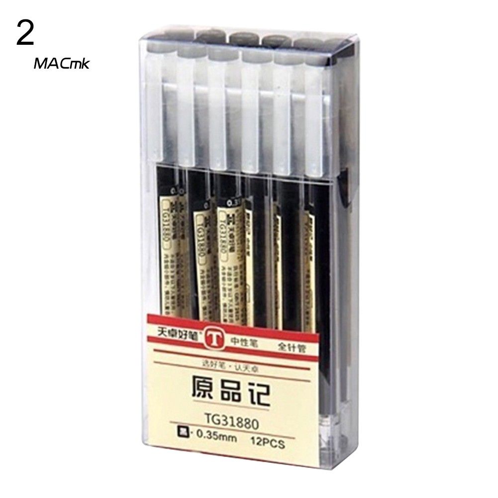 Set 12 Bút Mực Gel 0.35mm