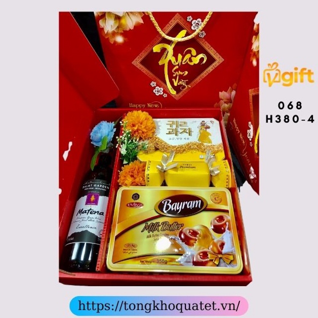 Hộp Quà Tết Mẫu Hộp 380 - 400( 5 Hộp Quà Tết ) | BigBuy360 - bigbuy360.vn