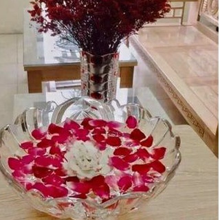 ✨🌸đĩa thuỷ tinh 3 chân🍀✨
