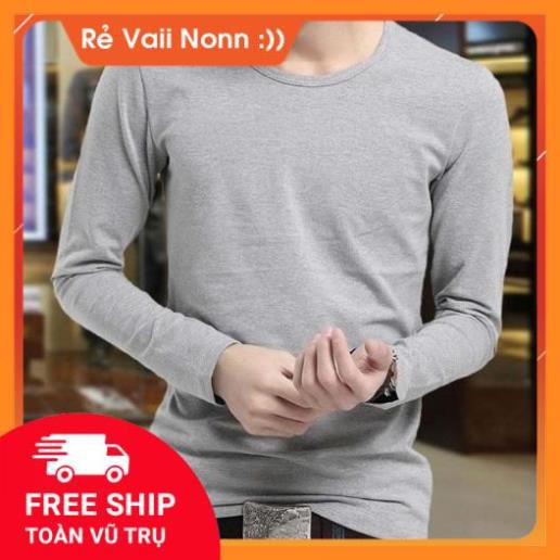 [ Xả Kho] Áo thu đông nam tay dài cổ tròn phong cách thể thao năng động, thời trang | BigBuy360 - bigbuy360.vn