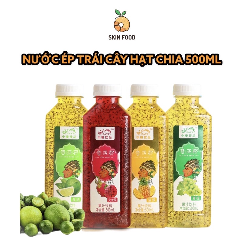 Nước Ép Trái Cây Hạt Chia 500ML