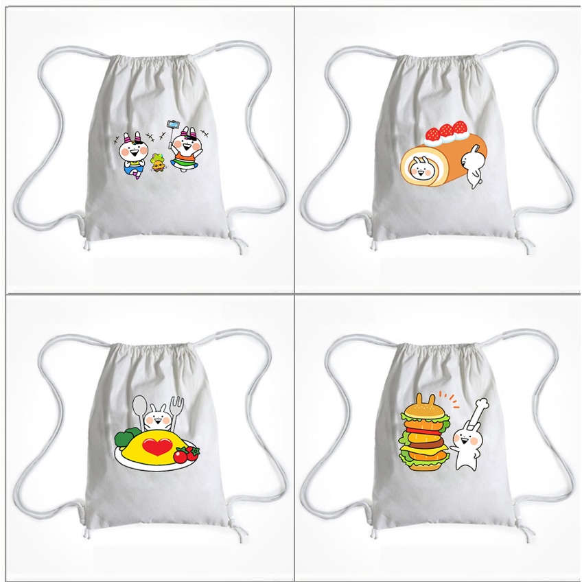 Balo Dây Rút thỏ usagyuuun BLRI41 Túi Rút hoạt hình thời trang cute dễ thương idol