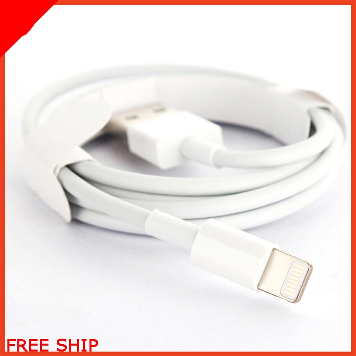Cáp sạc IP Chính Hãng Foxcon 5IC - Dùng cho tất cả các dòng máy IP - Bảo hàng lỗi 1 đổi 1 Educase86