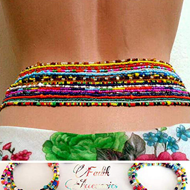 fashion women Double Strand Waist Beads Body Jewelry Belly Beads Bead Jewelry Belly Chains  Elastic Waist Chain | BigBuy360 - bigbuy360.vn