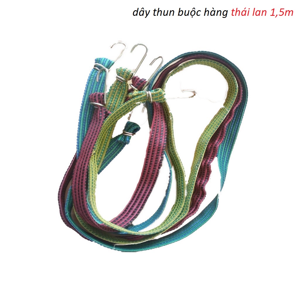 Dây ràng,dây thun bản dẹt thái lan dài 1,5 mét