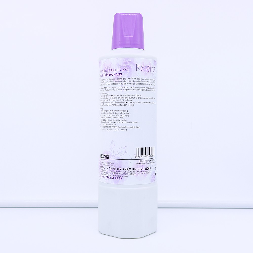 Dập uốn lạnh cao cấp Collagen dưỡng tóc Karanz Collagen Neutralizing Lotion 1000ml