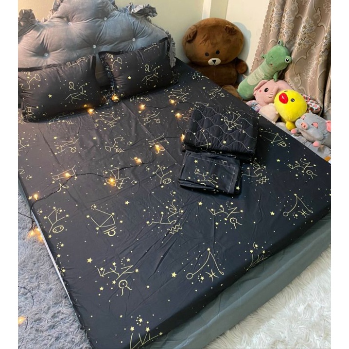 (rẻ vô địch) Bộ ga gối 5 món chăn thu hè ga chun vỏ gối đầu cotton poly khách hàng được chọn mẫu thoải mái khi đến shop | BigBuy360 - bigbuy360.vn