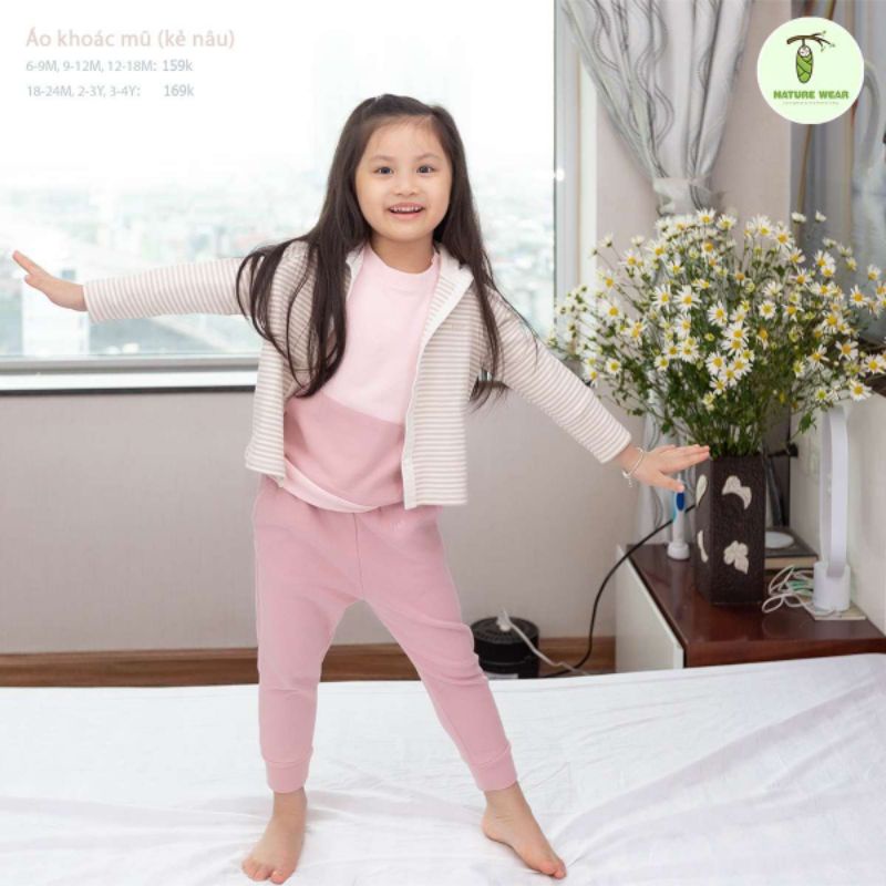 Nature wear - Áo khoác chống nắng có mũ cho bé 6-18kg